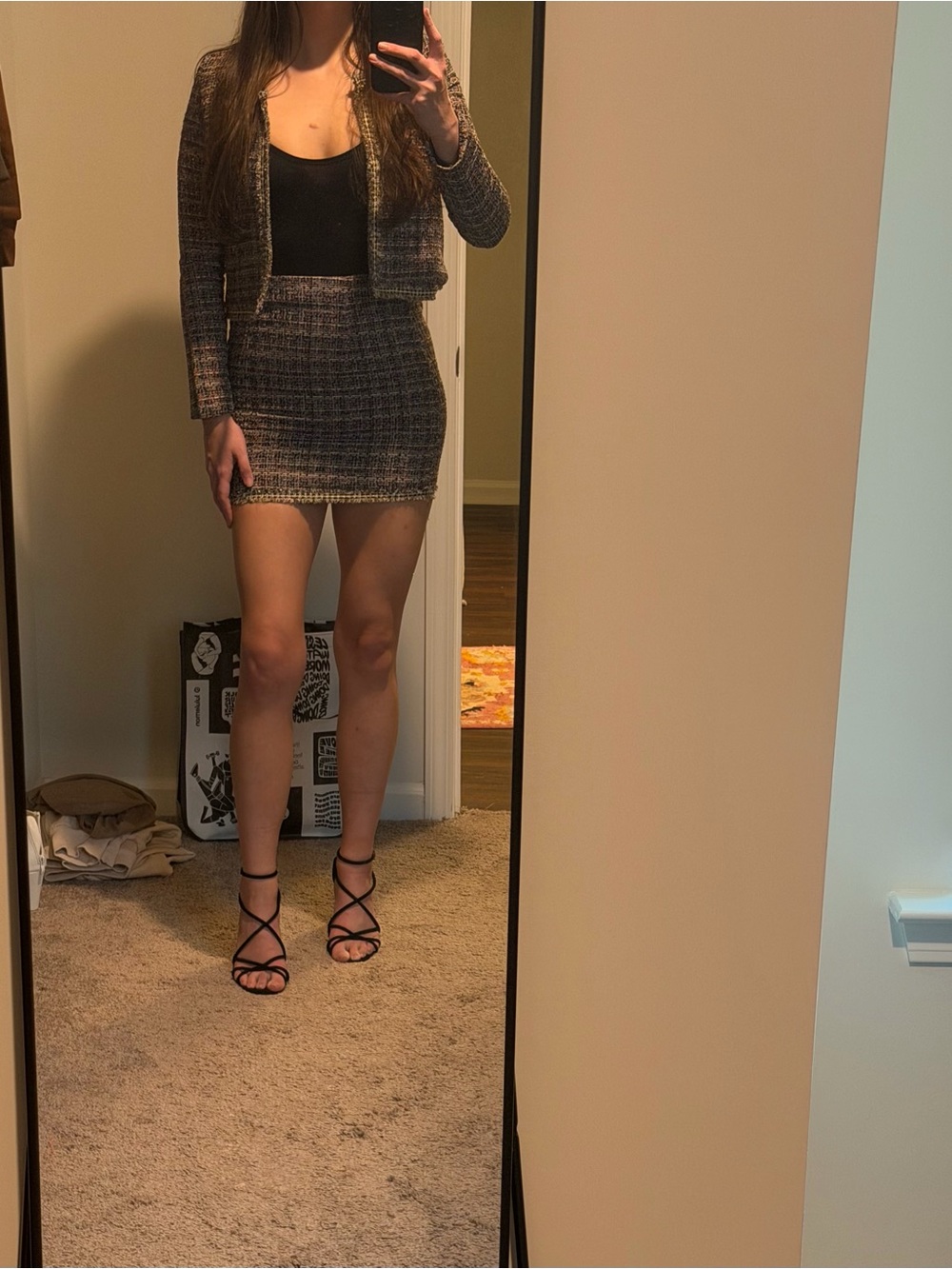 Tweed Jack and Mini Skirt Set
